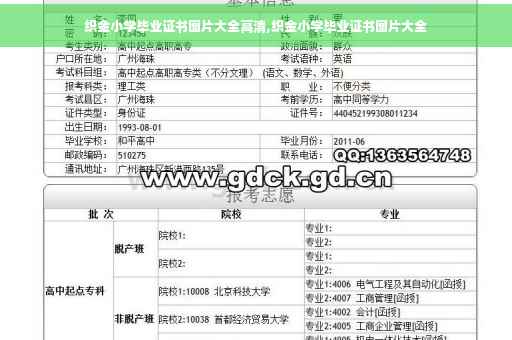 织金小学毕业证书图片大全高清,织金小学毕业证书图片大全