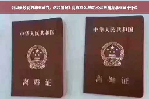 公司要收我的毕业证书，这合法吗？我该怎么应对,公司想用我毕业证干什么
