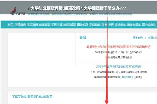 大学毕业档案有错,能更改吗?,大学档案错了怎么办???