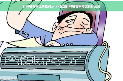 计算机等级证书查询,ncre全国计算机等级考试有什么用