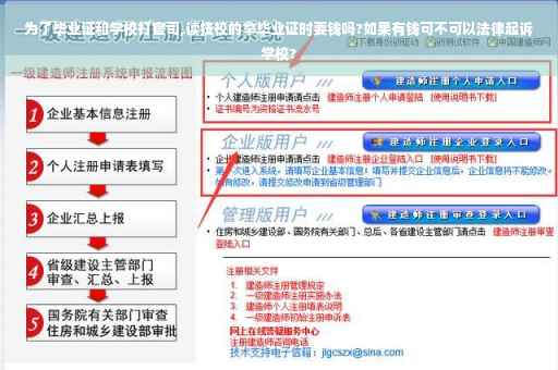 为了毕业证和学校打官司,读技校的拿毕业证时要钱吗?如果有钱可不可以法律起诉学校?