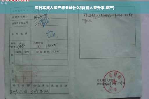 专升本成人脱产毕业证什么样(成人专升本 脱产)