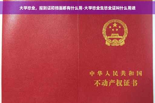 大学毕业，报到证和档案都有什么用-大学毕业生毕业证叫什么用途