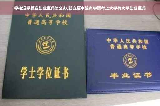 学校没学籍发毕业证吗怎么办,私立高中没有学籍考上大学有大学毕业证吗