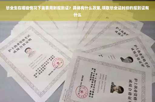 毕业生在哪些情况下需要用到报到证？具体有什么政策,领取毕业证时给的报到证有什么