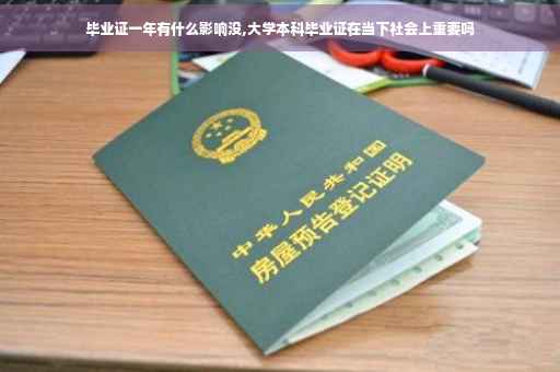 毕业证一年有什么影响没,大学本科毕业证在当下社会上重要吗