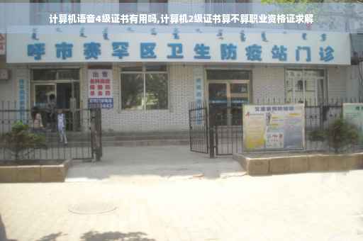 计算机语音4级证书有用吗,计算机2级证书算不算职业资格证求解