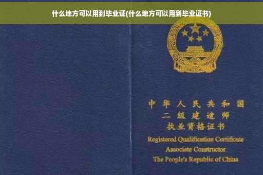 什么地方可以用到毕业证(什么地方可以用到毕业证书)