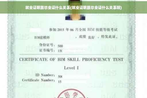 就业证明跟毕业证什么关系(就业证明跟毕业证什么关系啊)