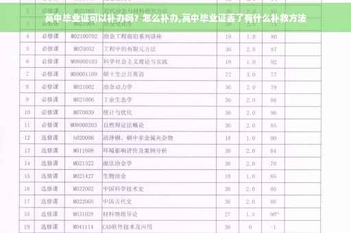 高中毕业证可以补办吗？怎么补办,高中毕业证丢了有什么补救方法