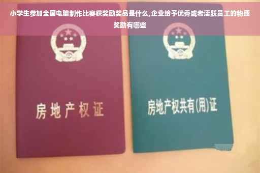 小学生参加全国电脑制作比赛获奖励奖品是什么,企业给予优秀或者活跃员工的物质奖励有哪些
