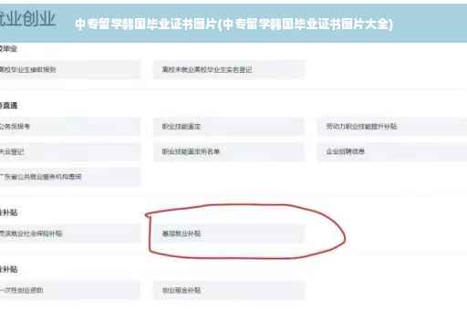 中专留学韩国毕业证书图片(中专留学韩国毕业证书图片大全)