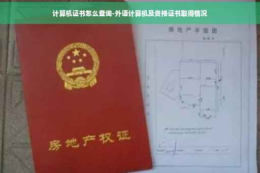 计算机证书怎么查询-外语计算机及资格证书取得情况