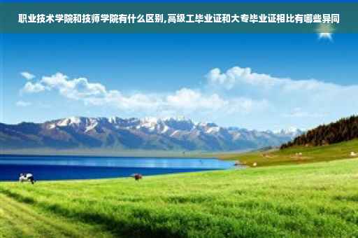职业技术学院和技师学院有什么区别,高级工毕业证和大专毕业证相比有哪些异同
