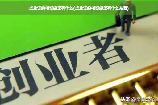 毕业证的档案袋里有什么(毕业证的档案袋里有什么东西)