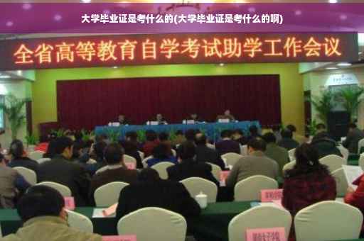大学毕业证是考什么的(大学毕业证是考什么的啊)