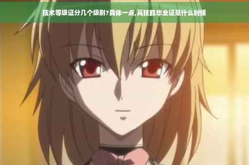 技术等级证分几个级别?具体一点,高技能毕业证是什么时候