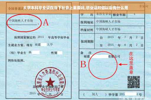 大学本科毕业证在当下社会上重要吗,毕业证对你以后有什么用