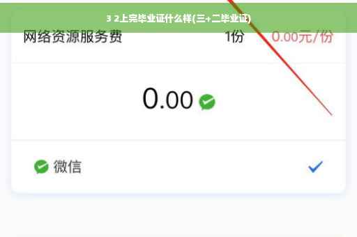 3 2上完毕业证什么样(三+二毕业证)