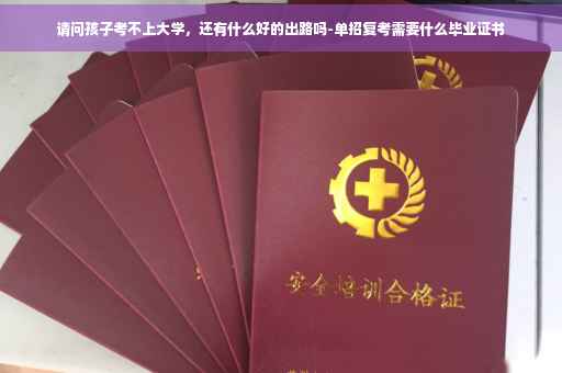 请问孩子考不上大学，还有什么好的出路吗-单招复考需要什么毕业证书