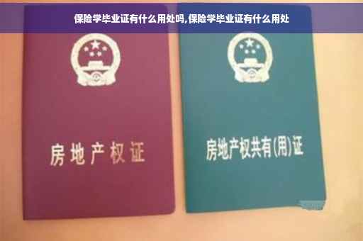 保险学毕业证有什么用处吗,保险学毕业证有什么用处