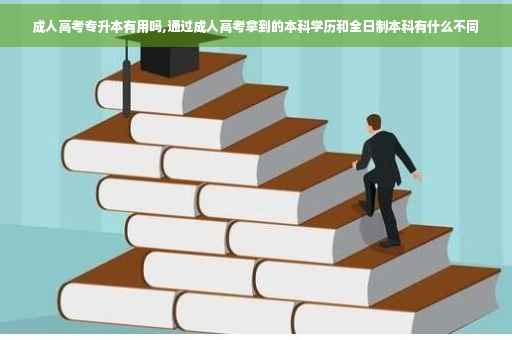 成人高考专升本有用吗,通过成人高考拿到的本科学历和全日制本科有什么不同