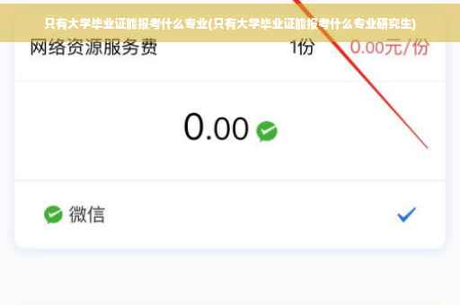 只有大学毕业证能报考什么专业(只有大学毕业证能报考什么专业研究生)