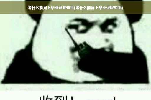 考什么能用上毕业证呢知乎(考什么能用上毕业证呢知乎)