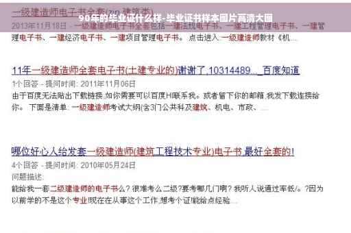90年的毕业证什么样-毕业证书样本图片高清大图