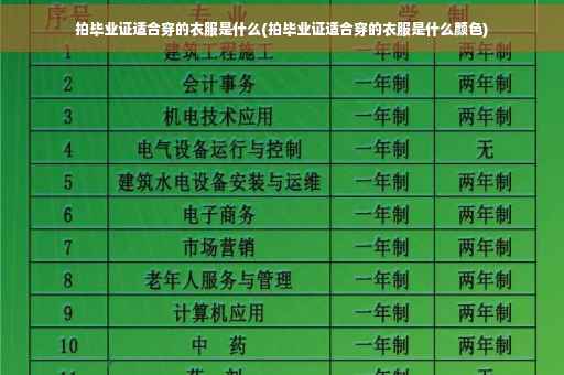 拍毕业证适合穿的衣服是什么(拍毕业证适合穿的衣服是什么颜色)