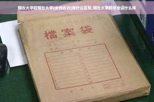 烟台大学和烟台大学(中外合办)有什么区别,烟台大学的毕业证什么样