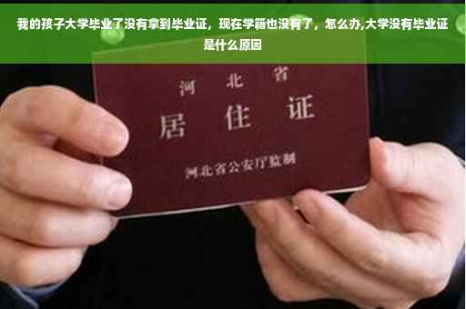 我的孩子大学毕业了没有拿到毕业证，现在学籍也没有了，怎么办,大学没有毕业证是什么原因
