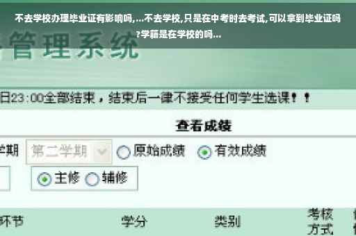 不去学校办理毕业证有影响吗,...不去学校,只是在中考时去考试,可以拿到毕业证吗?学籍是在学校的吗... 不去学校办理毕业证有影响吗,...不去学校,只是在中考时去考试,可以拿到毕业证吗?学籍是在学校的吗...