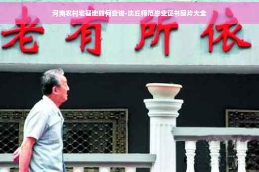河南农村宅基地如何查询-沈丘师范毕业证书图片大全
