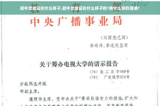 初中毕业证长什么样子,初中毕业证长什么样子的?有什么样的用途?
