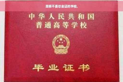 昆明不要毕业证的学校,