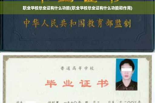 职业学校毕业证有什么功能(职业学校毕业证有什么功能和作用)