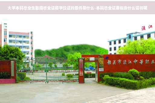 大学本科毕业生取得毕业证和学位证的条件是什么-本科毕业证要包含什么证书呢