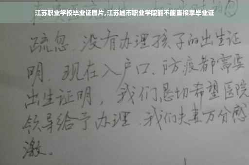 江苏职业学校毕业证图片,江苏城市职业学院能不能直接拿毕业证