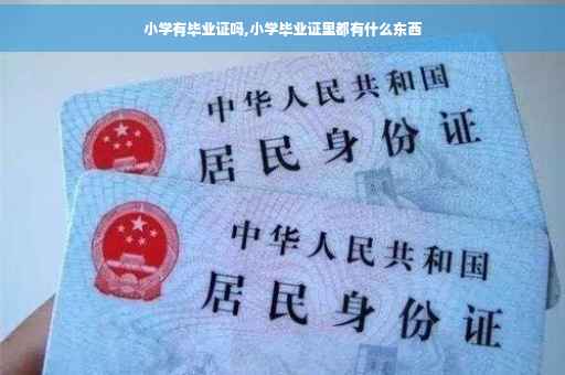 小学有毕业证吗,小学毕业证里都有什么东西
