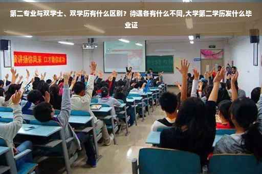第二专业与双学士、双学历有什么区别？待遇各有什么不同,大学第二学历发什么毕业证