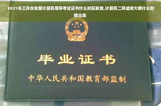 2021年三月份全国计算机等级考试证书什么时间发放,计算机二级成绩大概什么时候出来