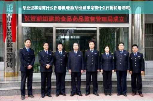 毕业证字号有什么作用和用途(毕业证字号有什么作用和用途呢)