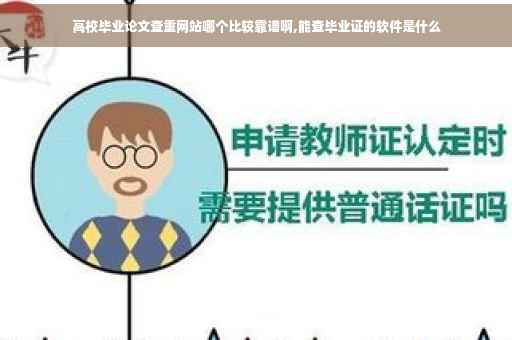 高校毕业论文查重网站哪个比较靠谱啊,能查毕业证的软件是什么