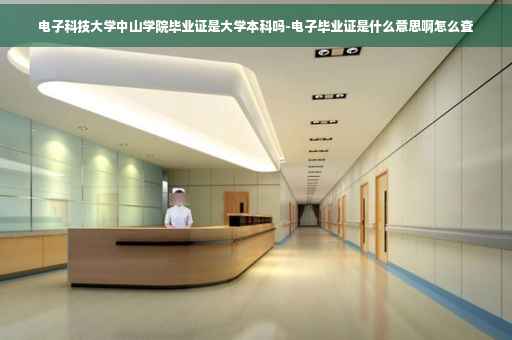 电子科技大学中山学院毕业证是大学本科吗-电子毕业证是什么意思啊怎么查
