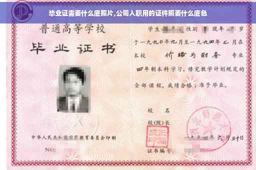 毕业证需要什么底照片,公司入职用的证件照要什么底色