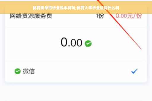 体育类单招毕业是本科吗,体育大学毕业证算什么科