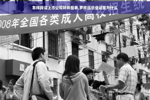 怎样阅读上市公司财务报表,罗欣压毕业证是为什么
