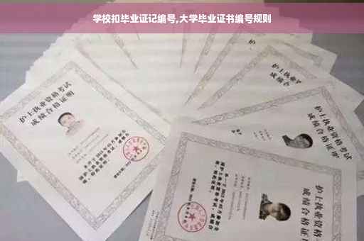学校扣毕业证记编号,大学毕业证书编号规则