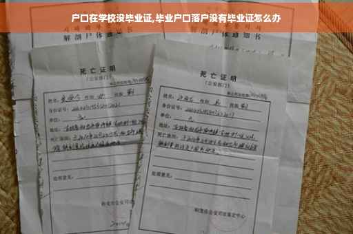 户口在学校没毕业证,毕业户口落户没有毕业证怎么办